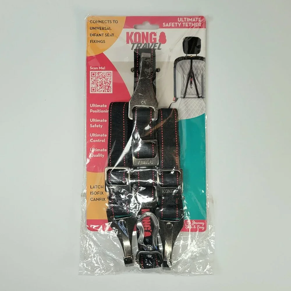 KONG Travel Ultimate Safety Tether Dog Seat Belt Product ID 9853